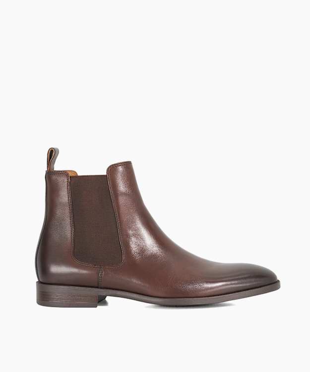 Matchin Dark Brown - Flexi sole Leather Chelsea Boots