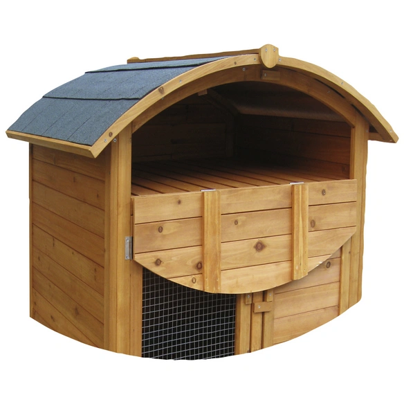 Kleintierstall »Runddach«, BxHxT: 80 x 120 x 98 cm, braun
