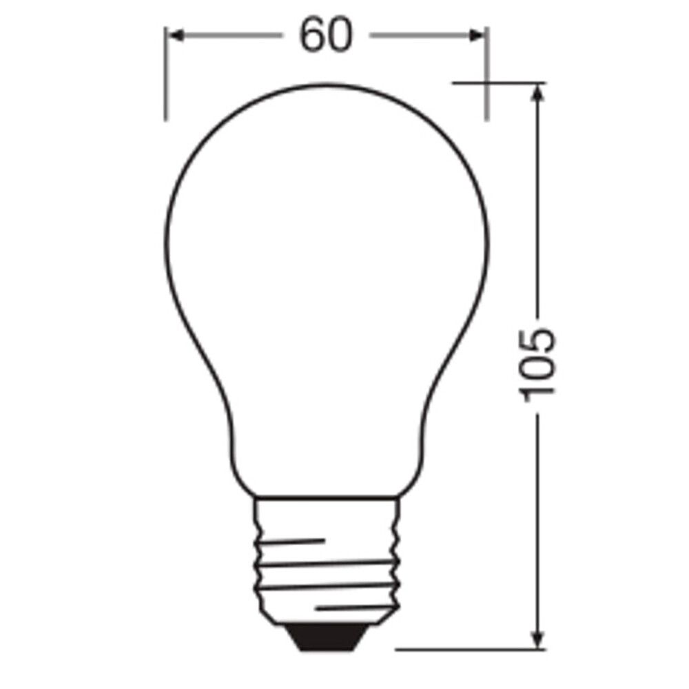GLOBUSPÆRE OSRAM LED E27 250LM 1,8W FROSTET