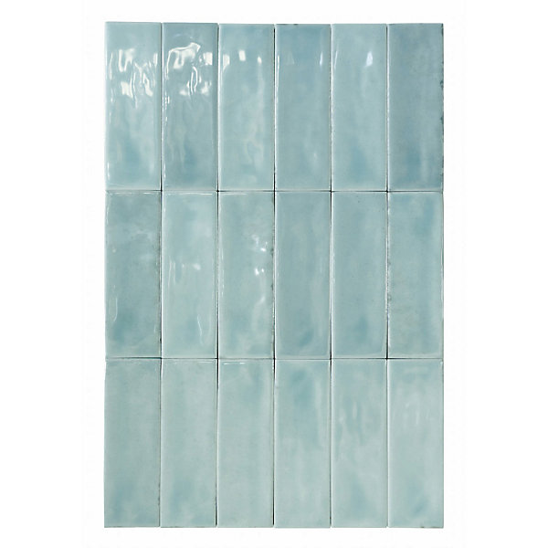 Mini Brick Série Calpe Sky Porcelaine Premium 5x15cm.
