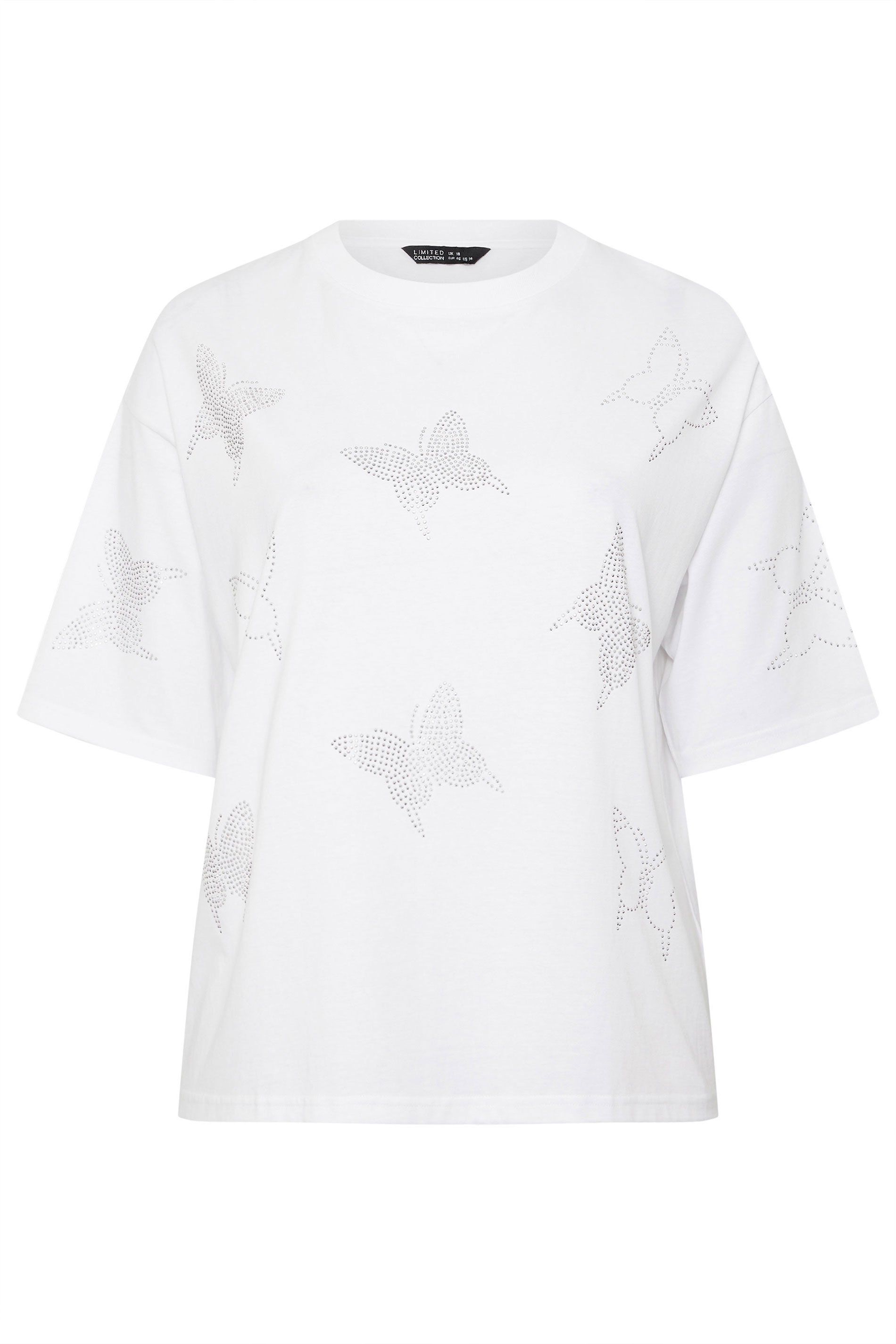 Yours Butterfly Studded T-Shirt