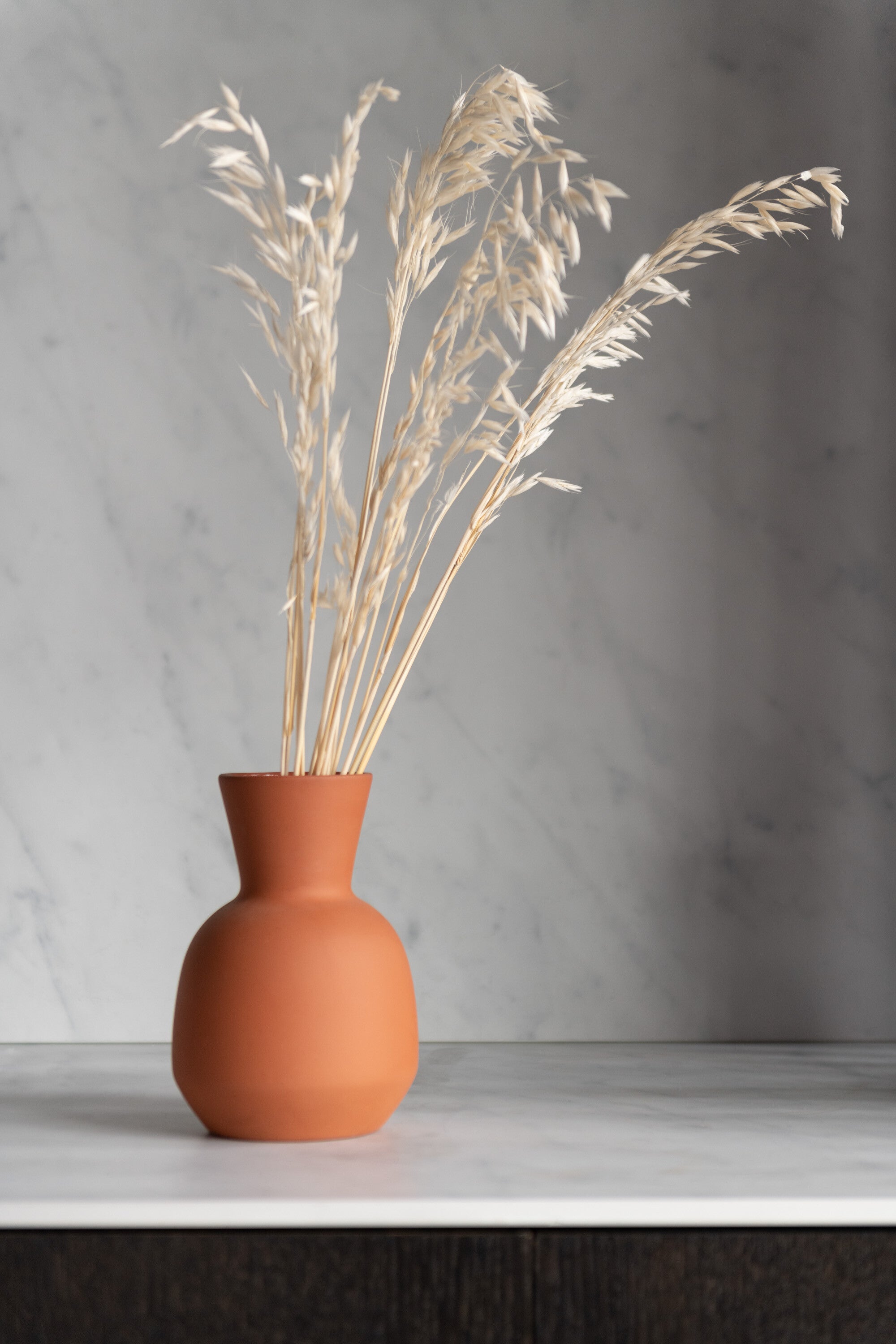 J-Line droogbloemen - bundel gedroogde Haver - riet - ecru