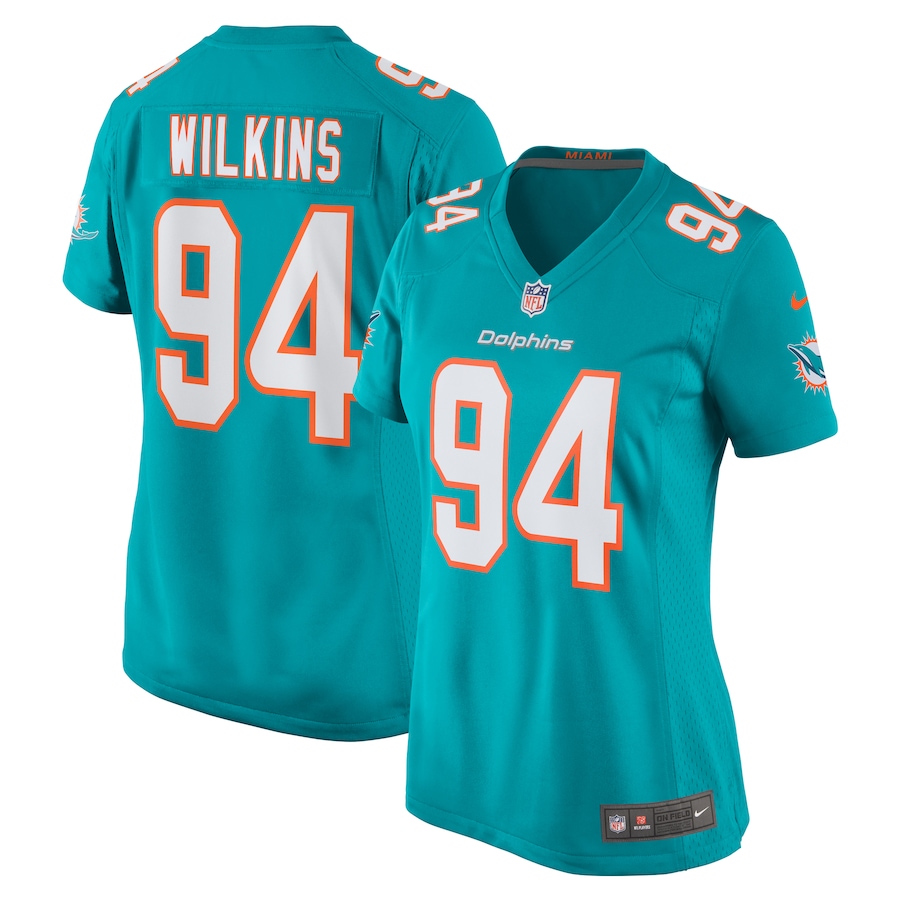 Christian Wilkins Miami Dolphins Nike Women's Team Game Jersey -  Aqua
