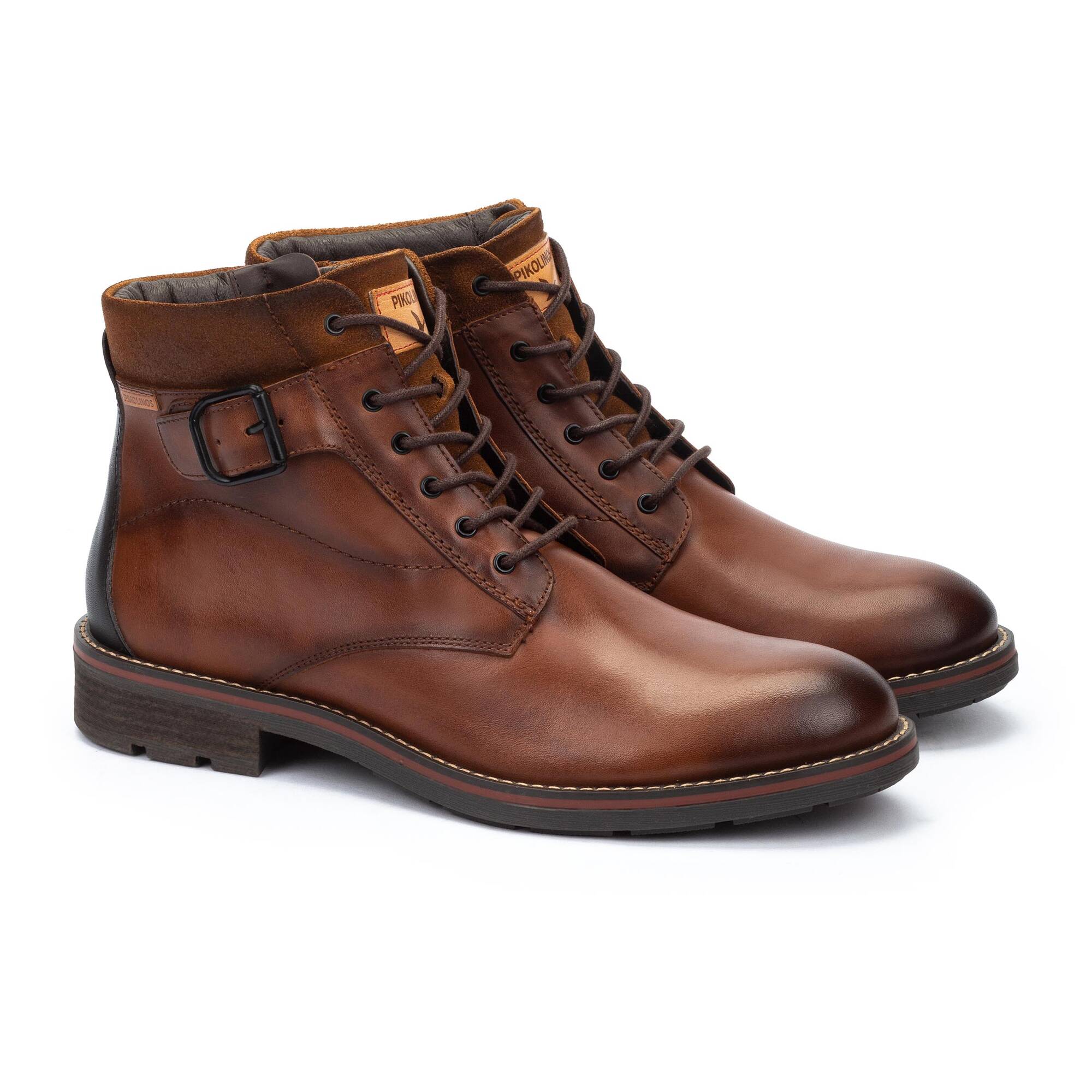 YORK - Botín con cordones y cremallera para hombre