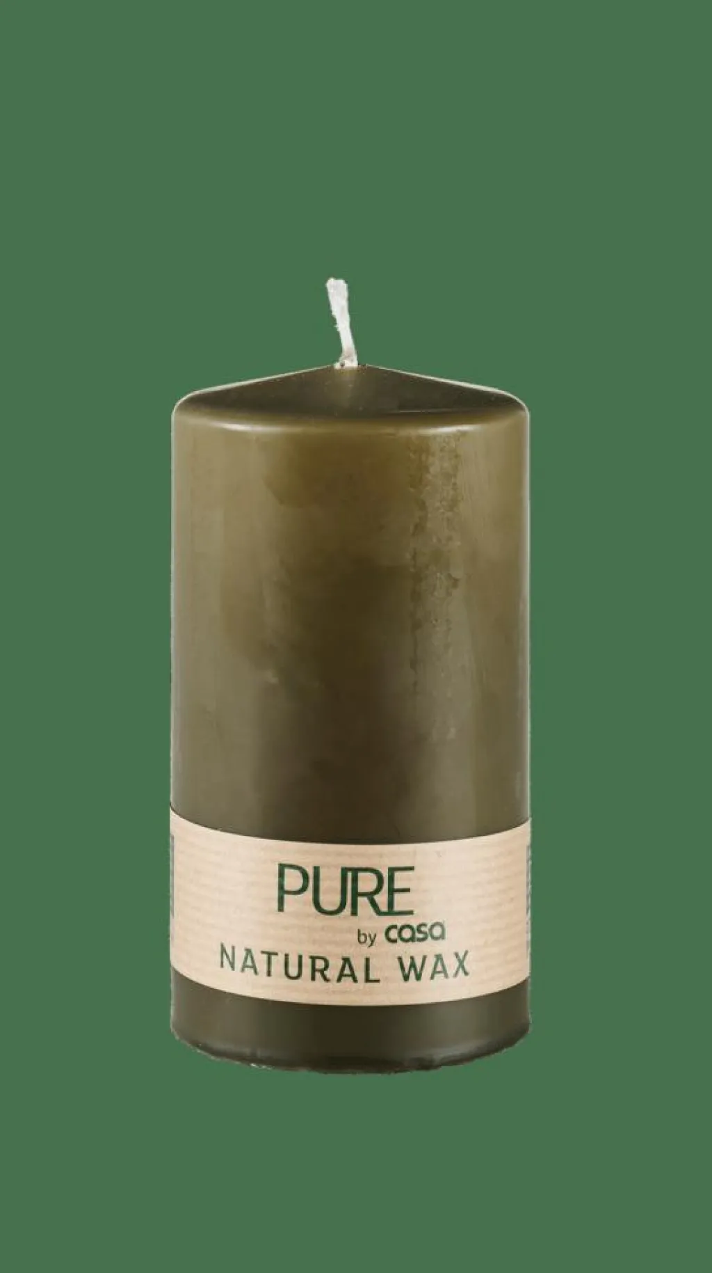 Bougies^CASA PURE Bougie Cylindrique Vert
