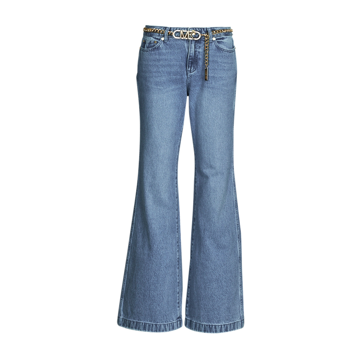 MICHAEL Michael Kors - FLARE CHAIN BELT DNM JEAN - Blue