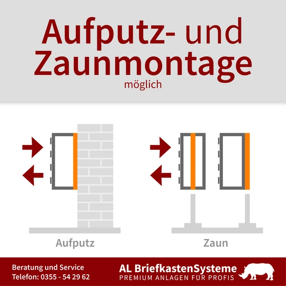 Briefkasten, Parteien: 4, Aufputzmontage, BxHxT: 153,313 x 68,4 x 11,6 cm