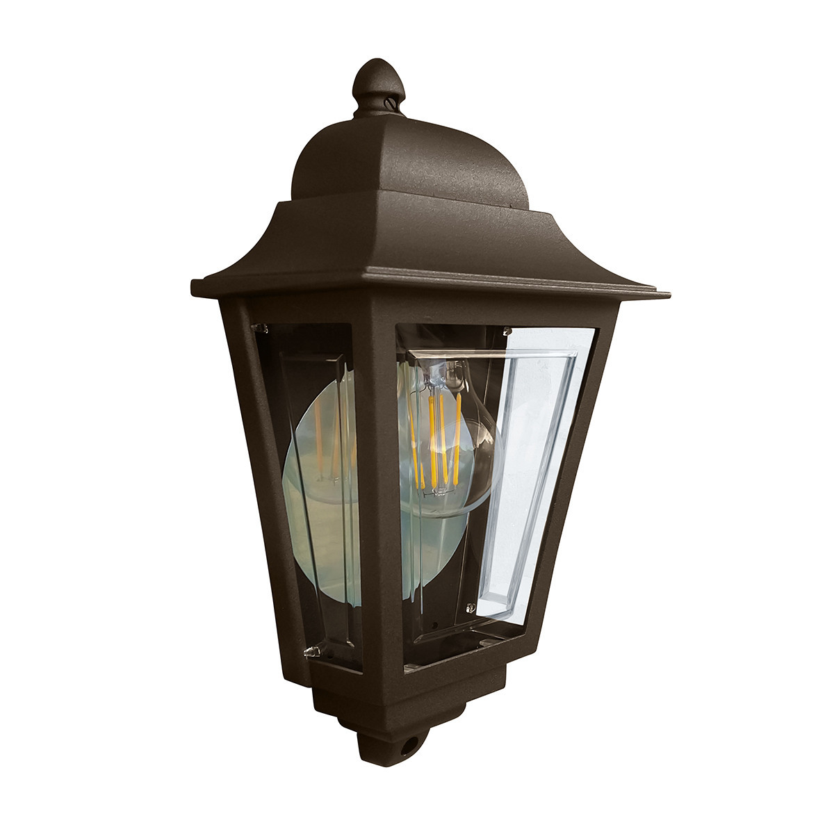 Kinkiet zewnętrznybrązowo-przezroczysty DECO LANE 1xE27x60W IP44 Elstead