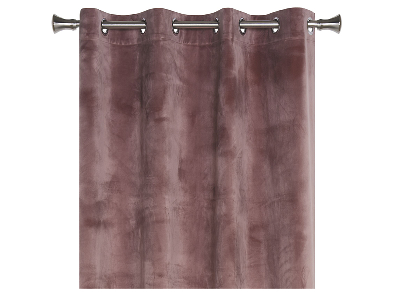 Zasłona Velvet przelotki 140x260 cm różowa