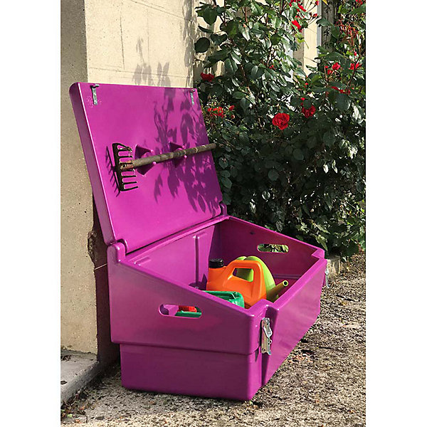 Coffre de jardin 100l avec grenouillères cadenassables