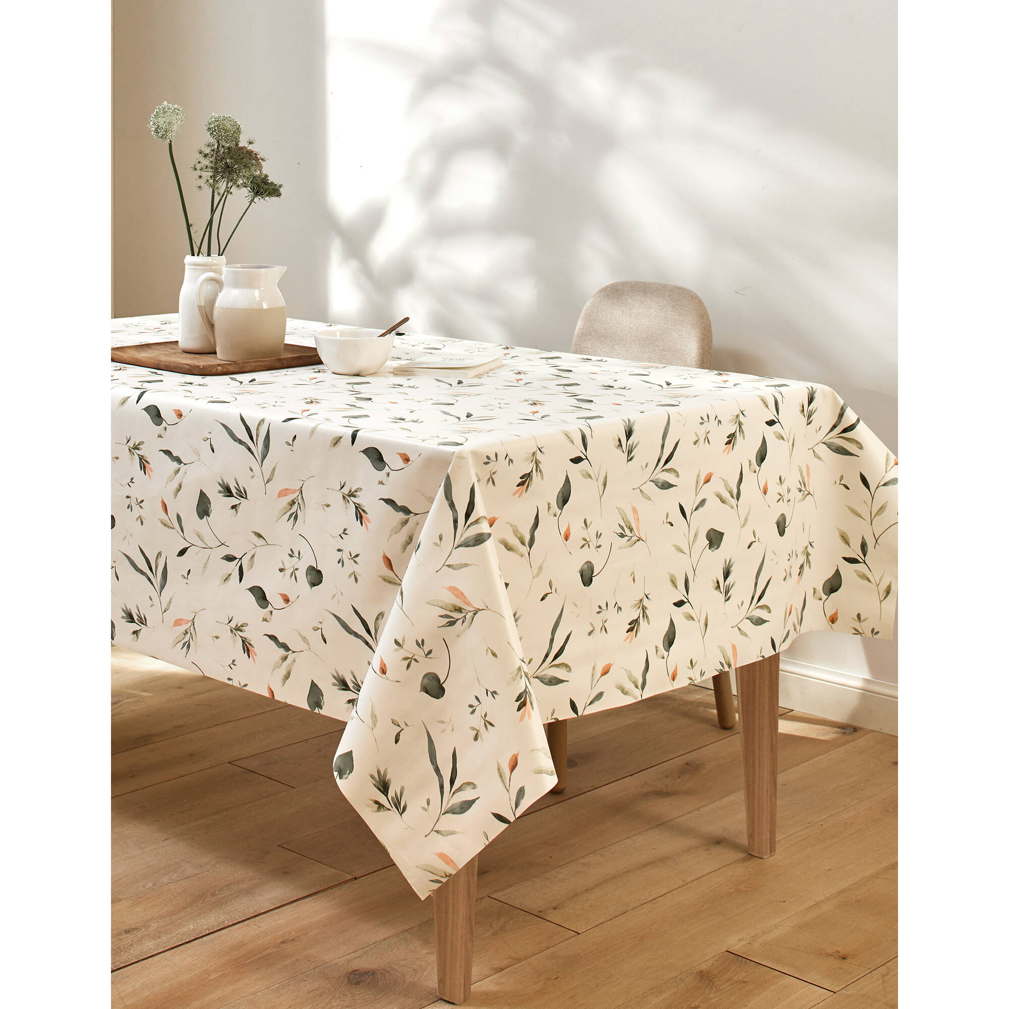 Nappe toile cirée imprimé Florale