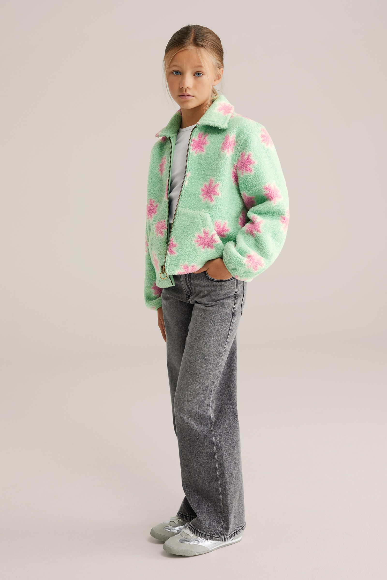 Meisjes T-shirt van ribstof