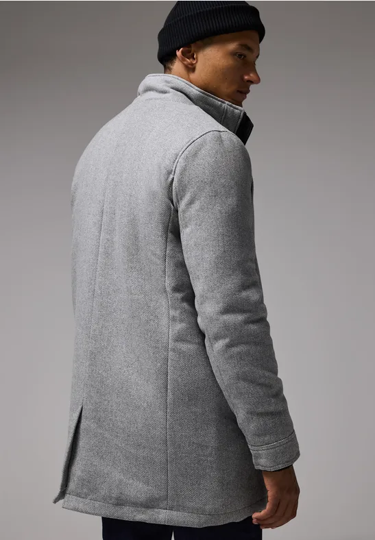 Mantel in Woll-Optik