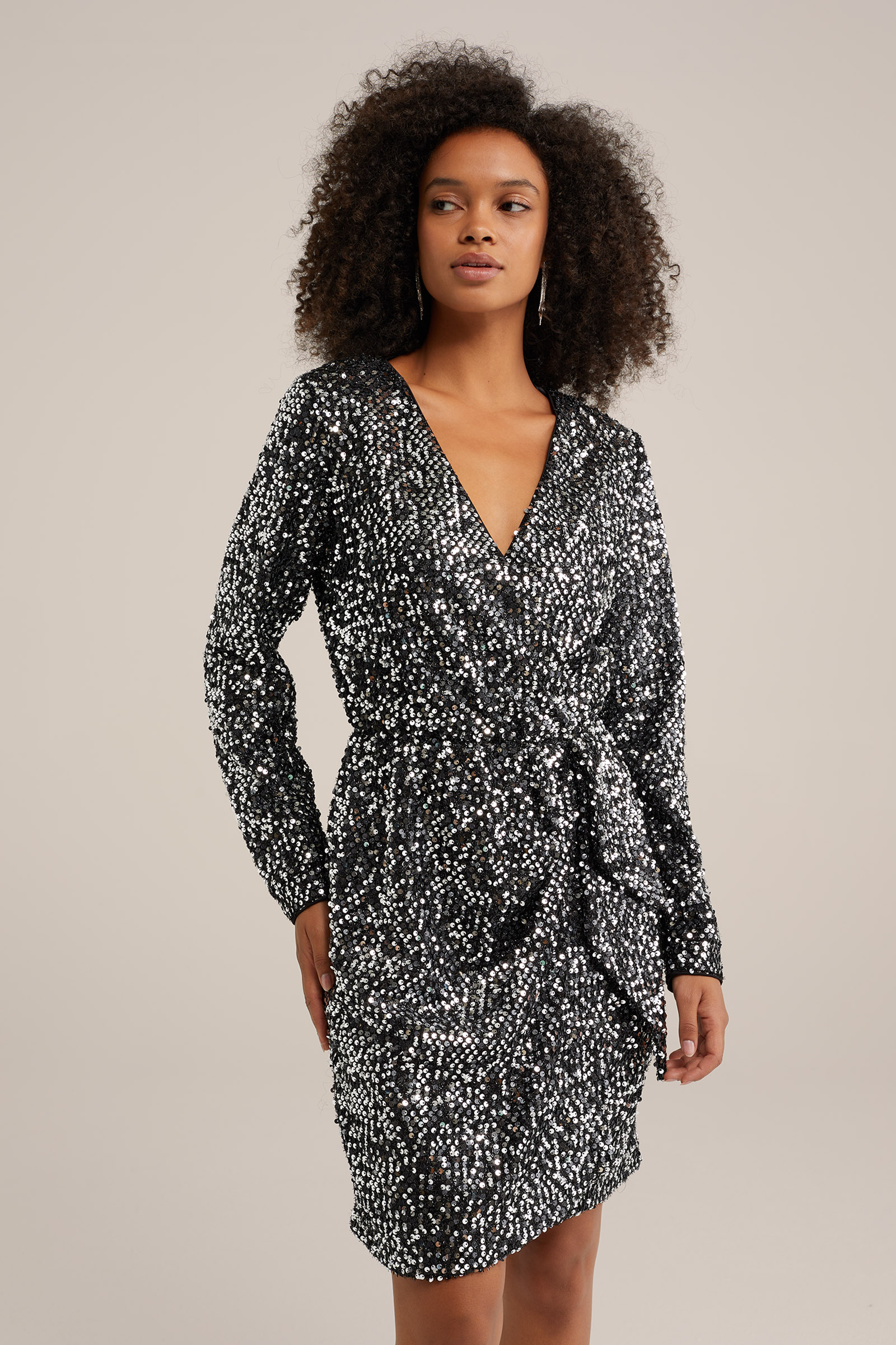 Dames pailletten jurk