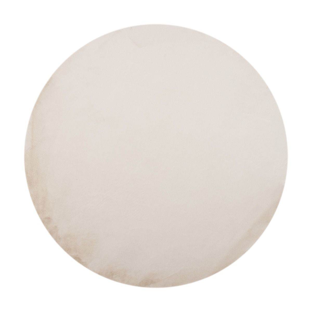 Interieur05 Rond Vloerkleed Lux Creme - zacht- hoogpolig-240 x 240 cm
