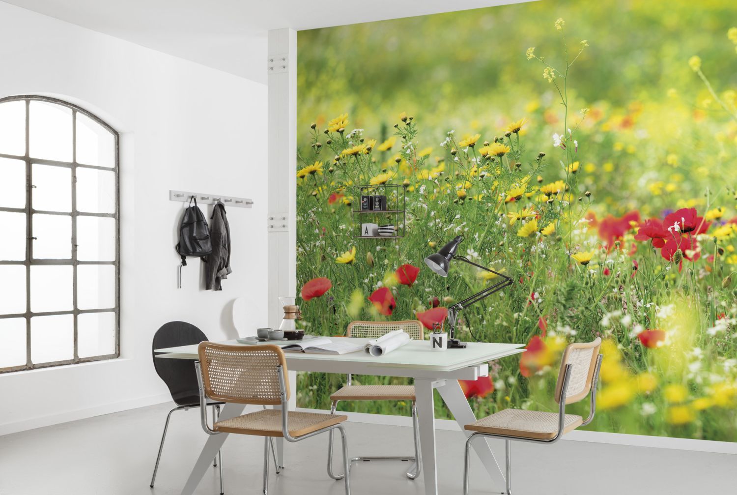Sanders & Sanders fotobehang bloemen groen - 450 x 280 cm - 612676