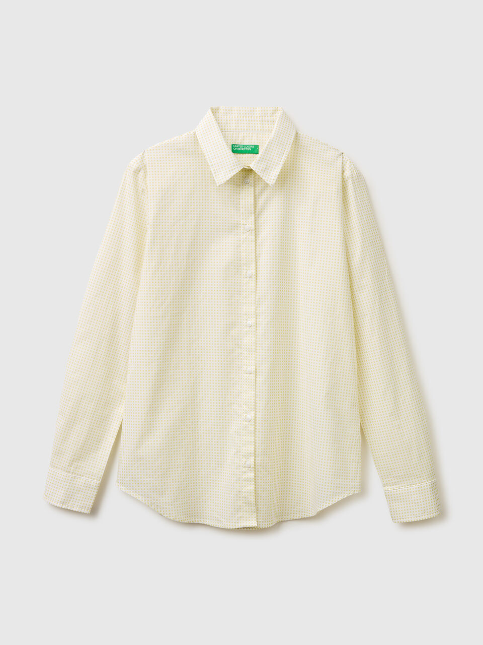 Patterned shirt in lightweight cotton