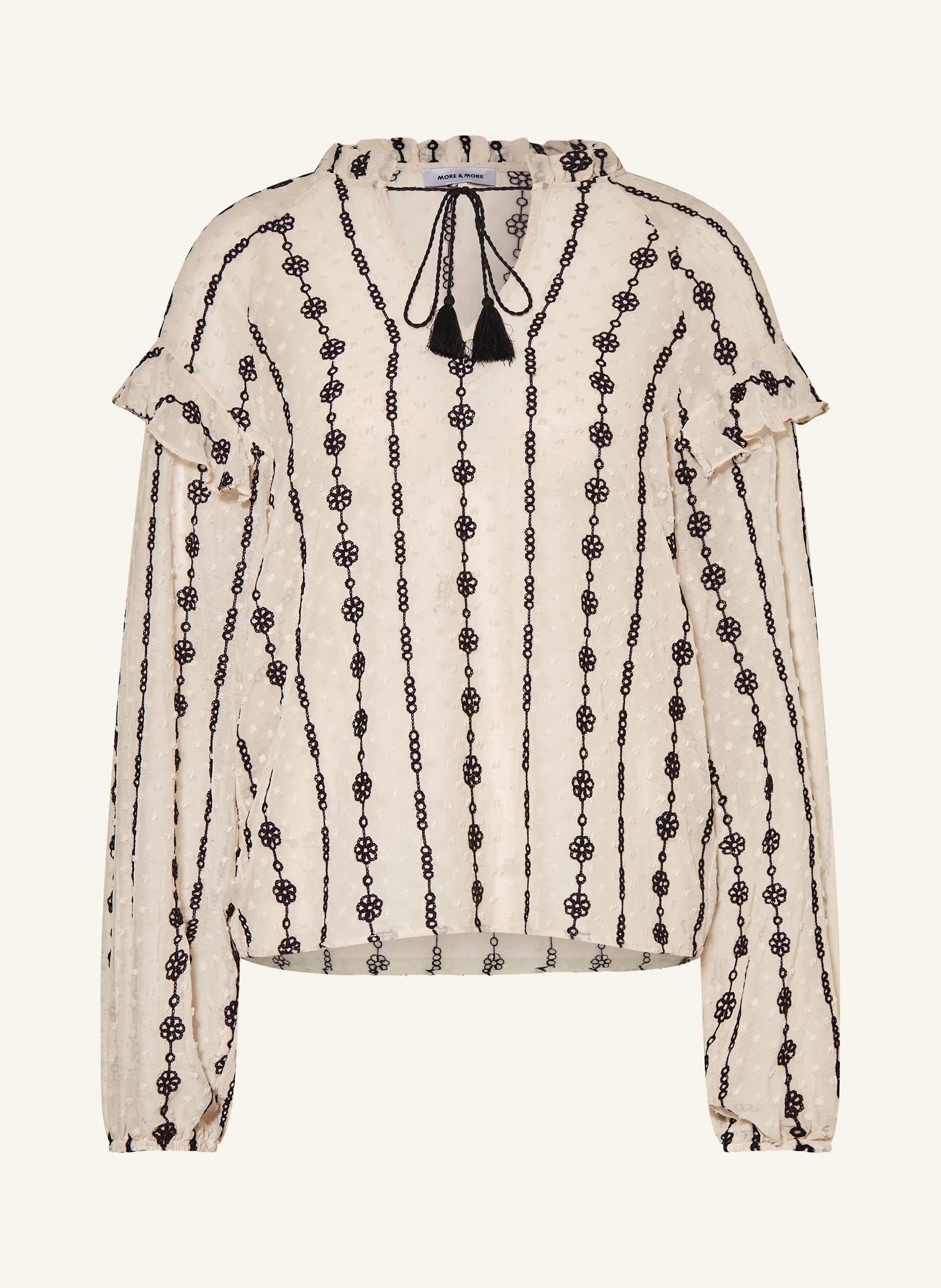 MORE & MORE Blusenshirt mit Volants