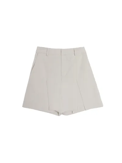 Pleats Layered Detail Shorts - 25WDB282D