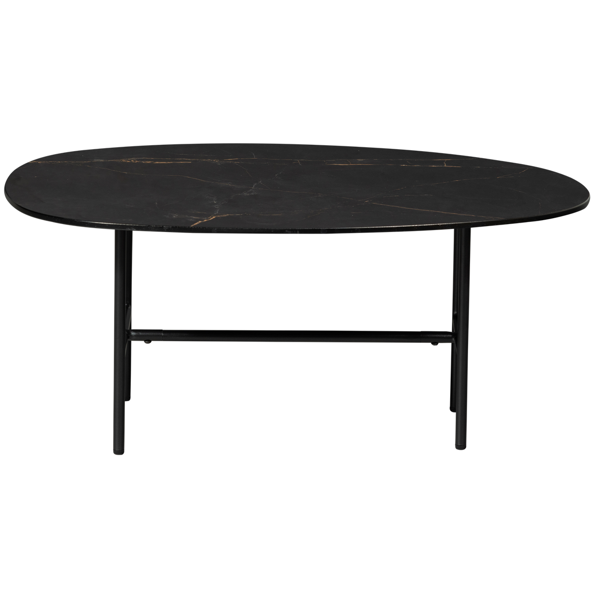 WOOOD salontafel Vajen - Marmeren Look - Zwart - 34x80x60