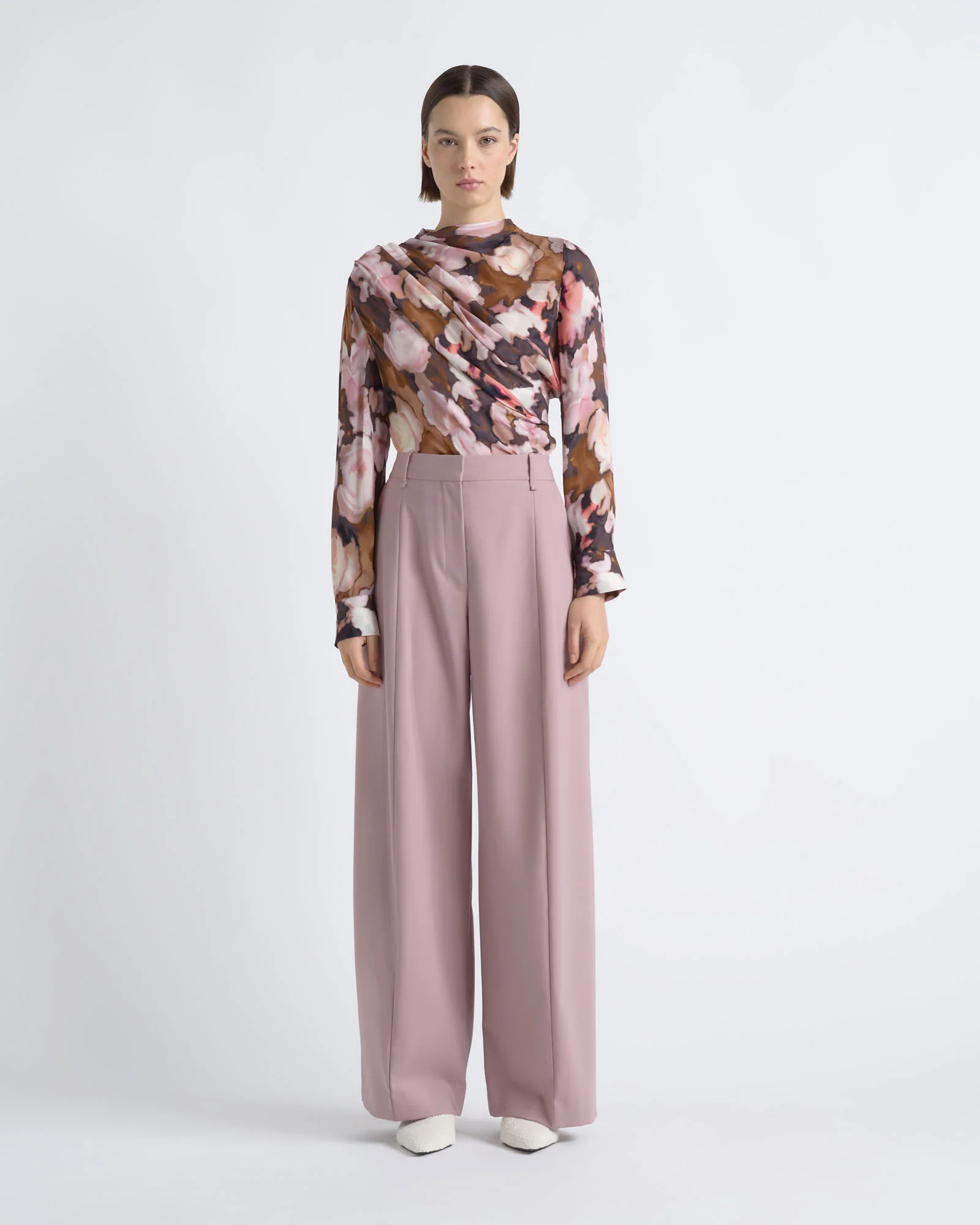 High Waisted Barrel Leg Pant