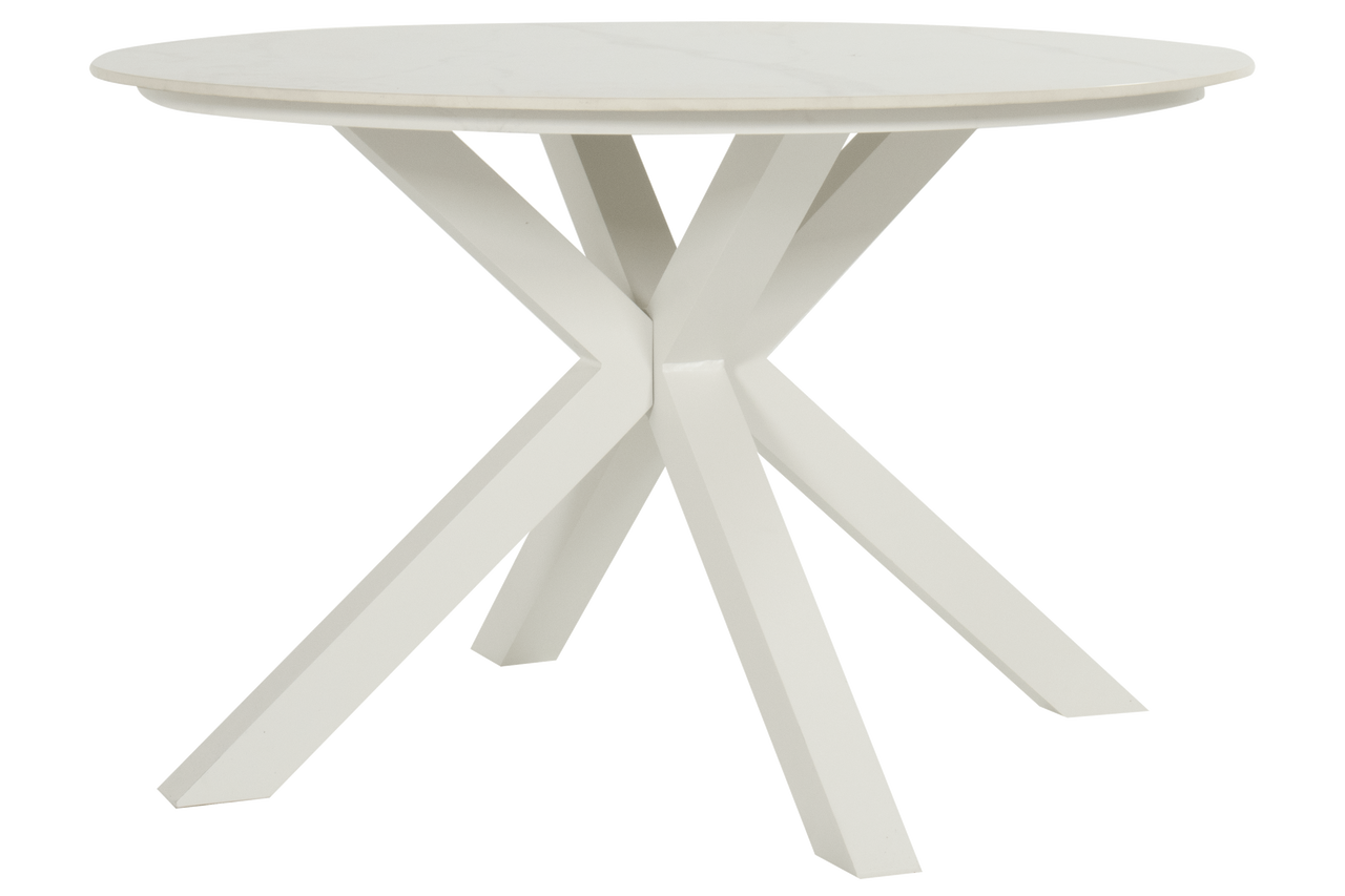 Hartman Tuintafel Xander - Wit Keramiek - Ø120x75cm