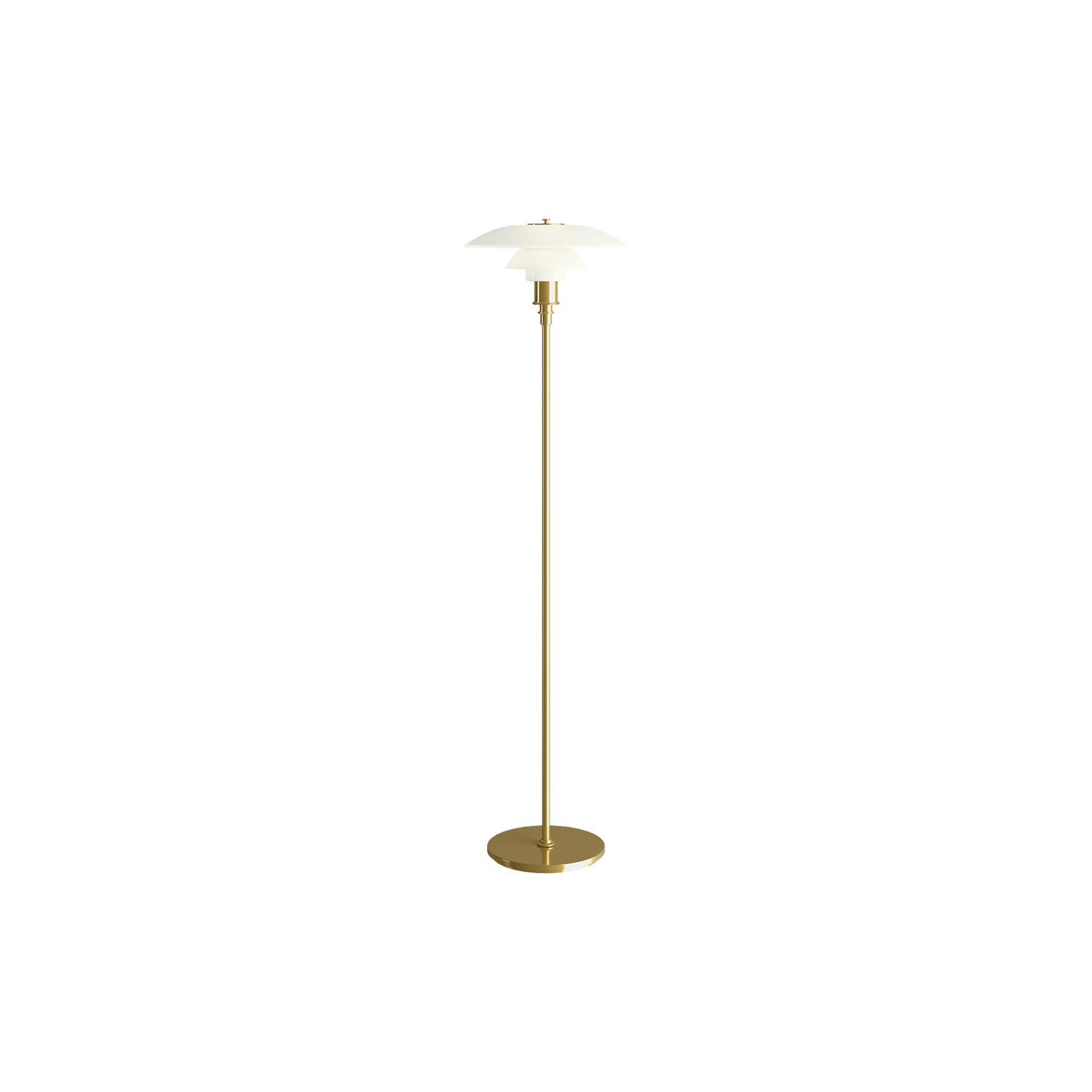 PH 3&frac12;-2&frac12; gulvlampe, messing