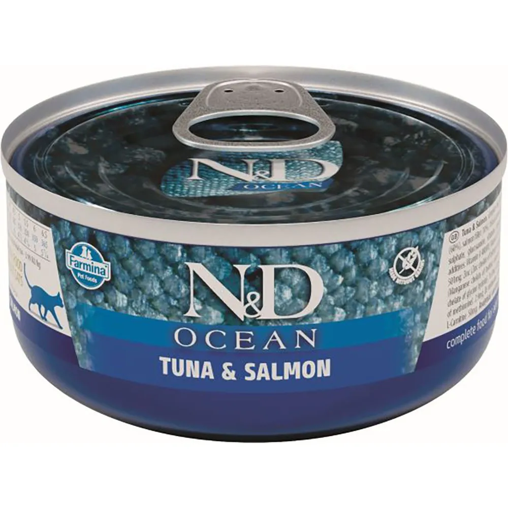 Farmina Ocean Tuna Salmon Box 24x70g Cat Food