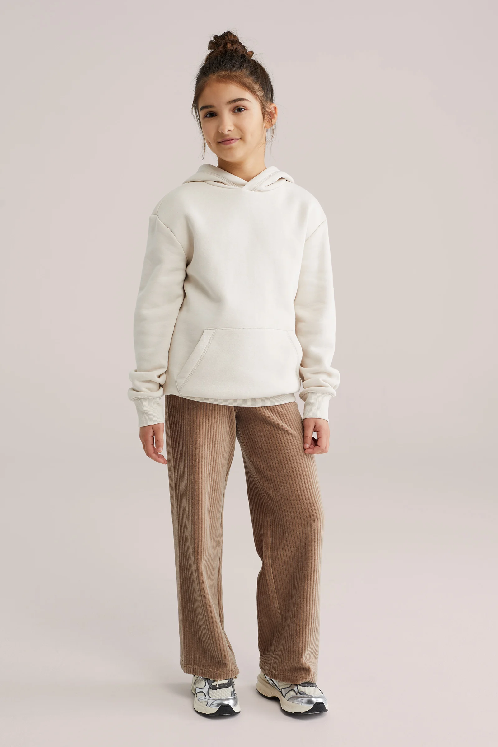 Meisjes velvet broek van ribstof