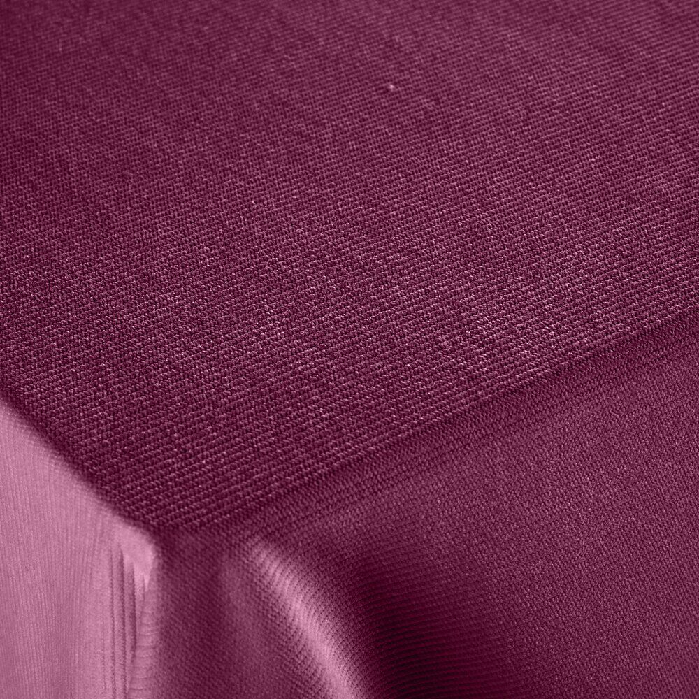 Nappe polyester côtelé L300X140 cm rouge