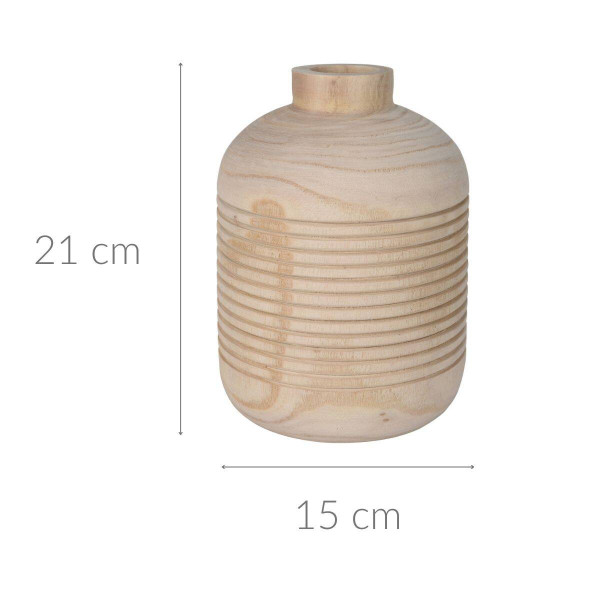 Wazon drewniany, Ø 15 cm