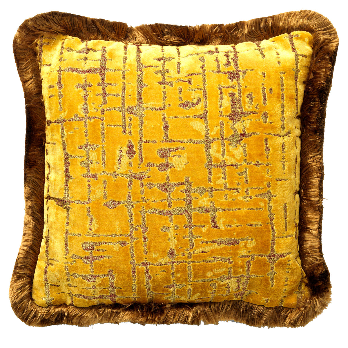POSEIDON | sierkussen 45x45 cm | Golden Glow | geel | Hoii | met duurzame kussenvulling