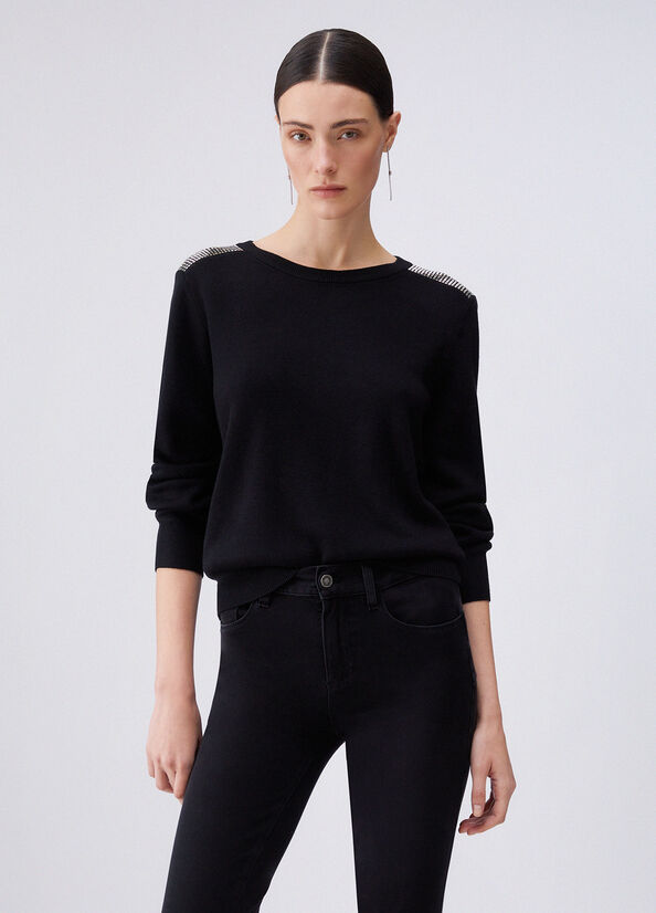 Maglia con perline
