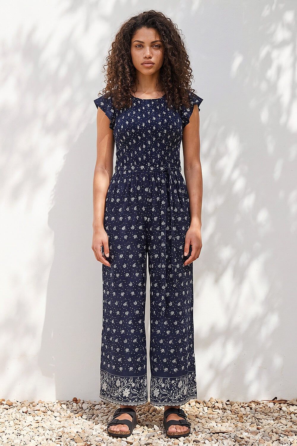 Roman Petite Frill Sleeve Jumpsuit