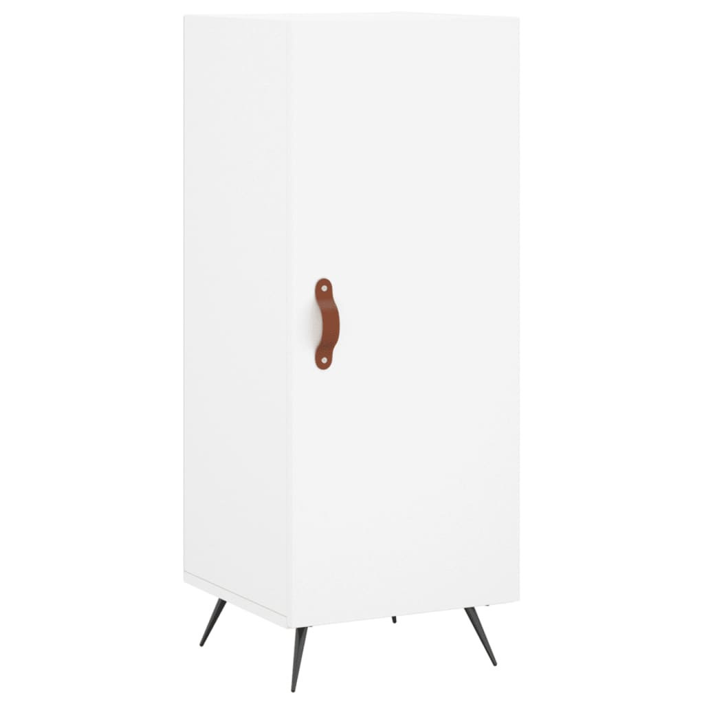 Szafka Biała z Drzwiami z Szufladami 34.5x34x90 cm do Salonu