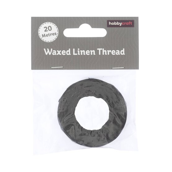 Brown Waxed Linen Thread 20m