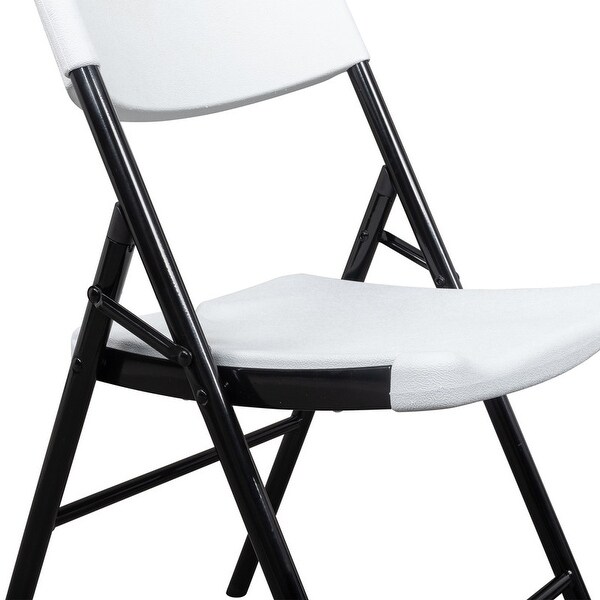 Karlhome Outdoor/Indoor HDPE Stackable Folding Chair (4-Pack)