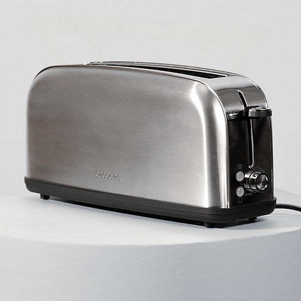 Grille-pain Inox 1 Fente Longue 850W 2 Tranches