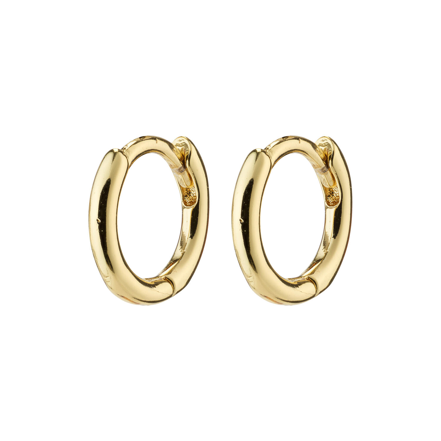 EANNA recycled huggie hoops, guldbelagt