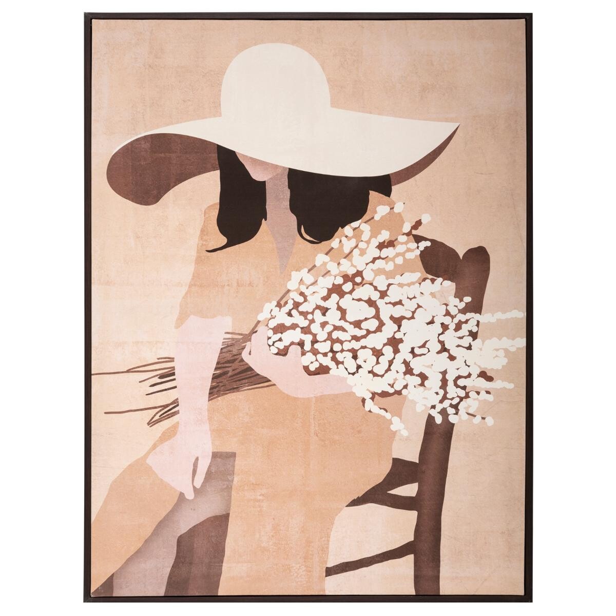 Framed canvas"Femme" 58x78 cm