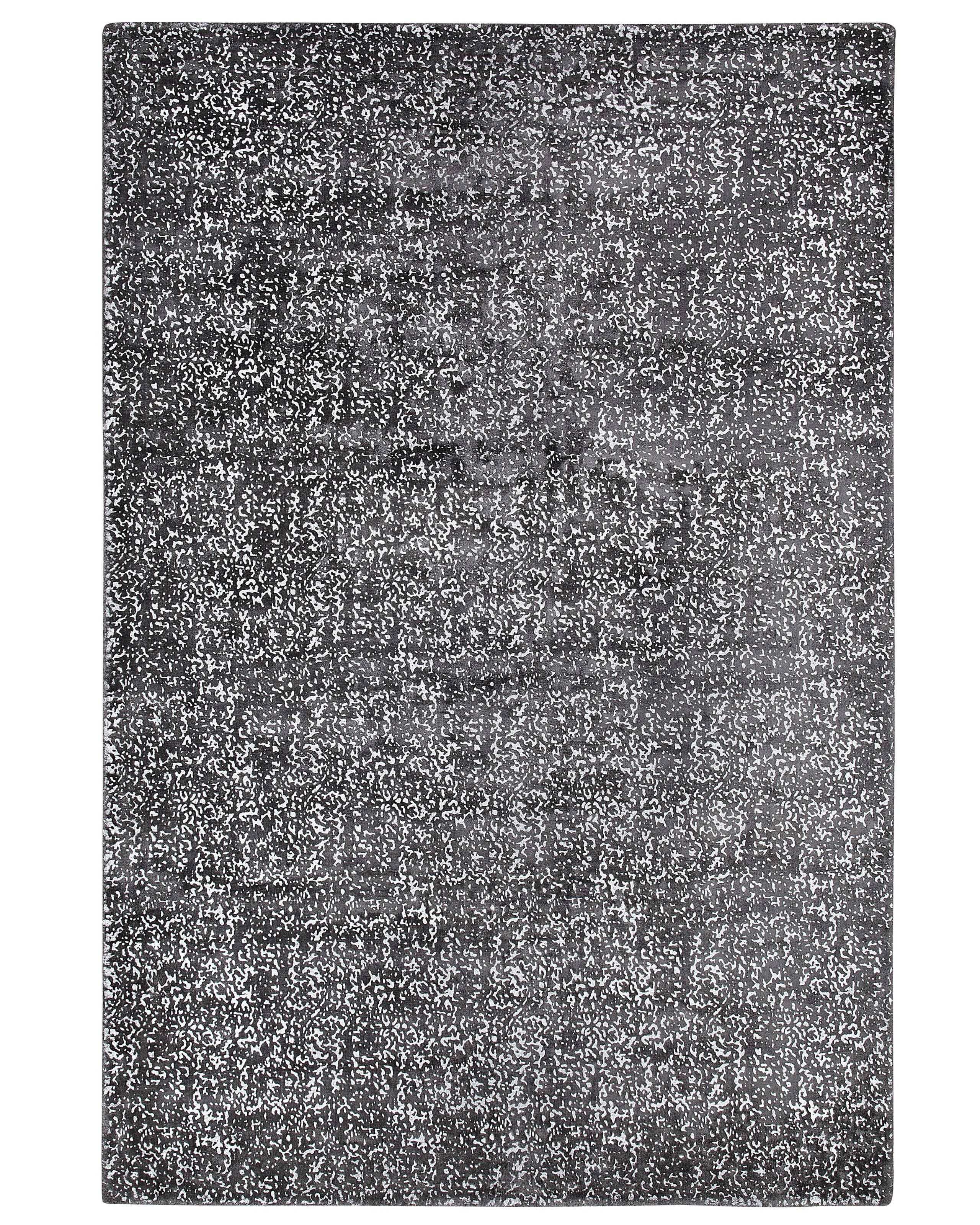 Dywan do salonu 140x200 cm szaro-srebrny