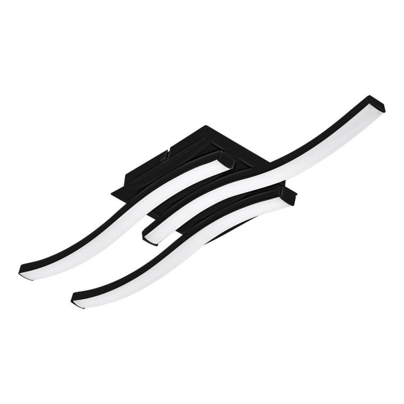 Plafonnier LED Cabezas noir blanc chaud 2760 lm 14,1 W EGLO