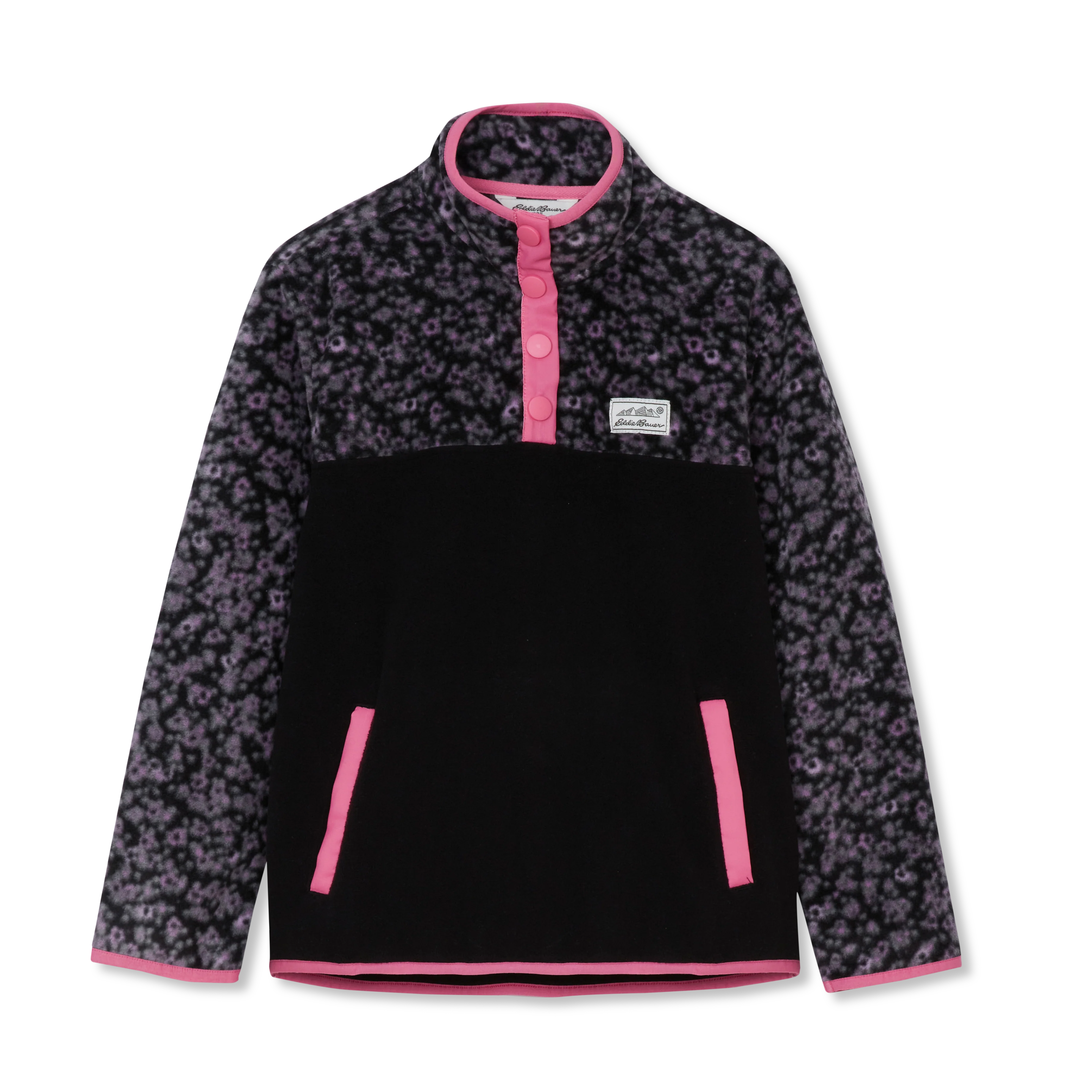 Girls' Polarfleece Quarter-Snap Pullover