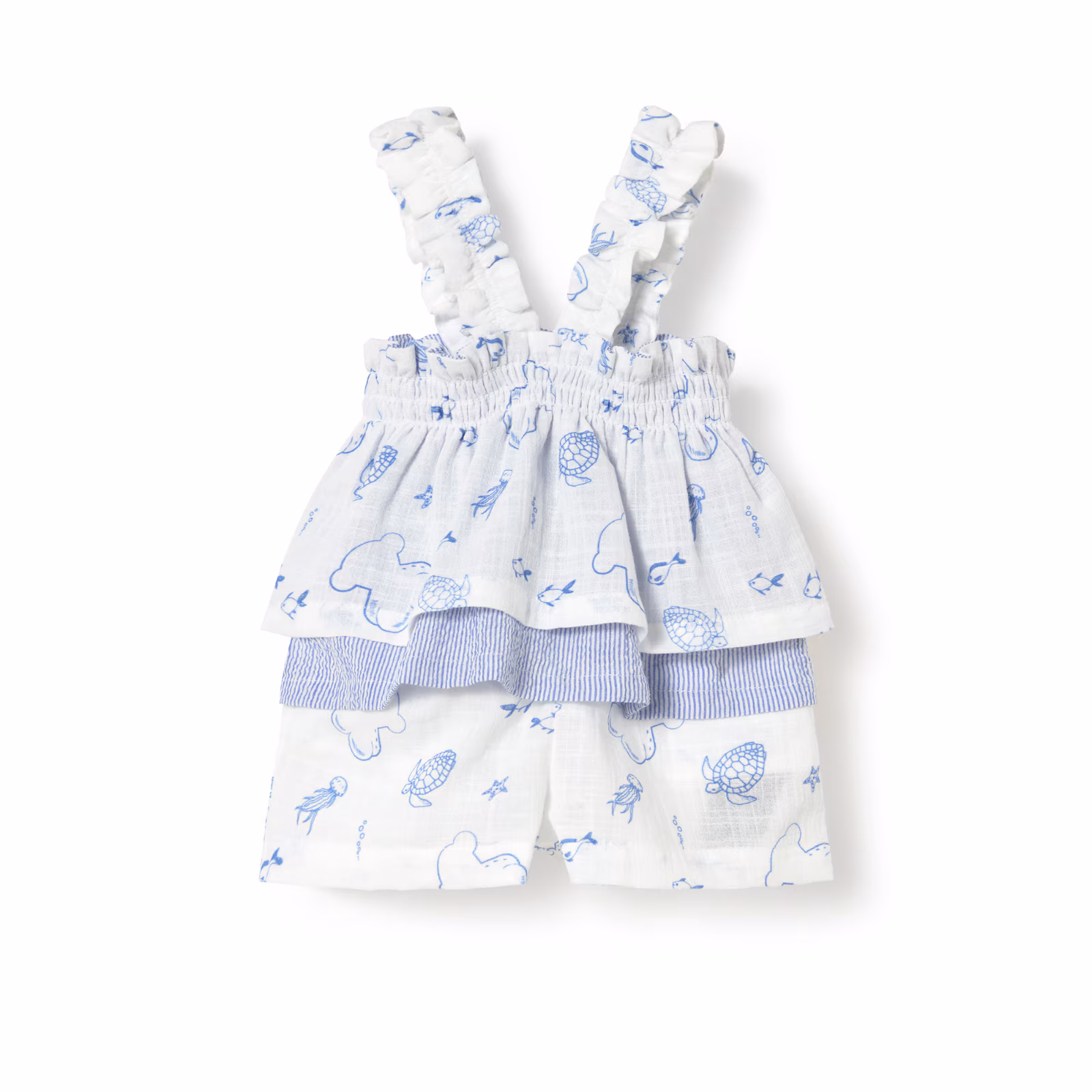 Conjunto de bebé niña Nautic azul