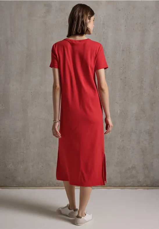 Kleid mit Rippstruktur