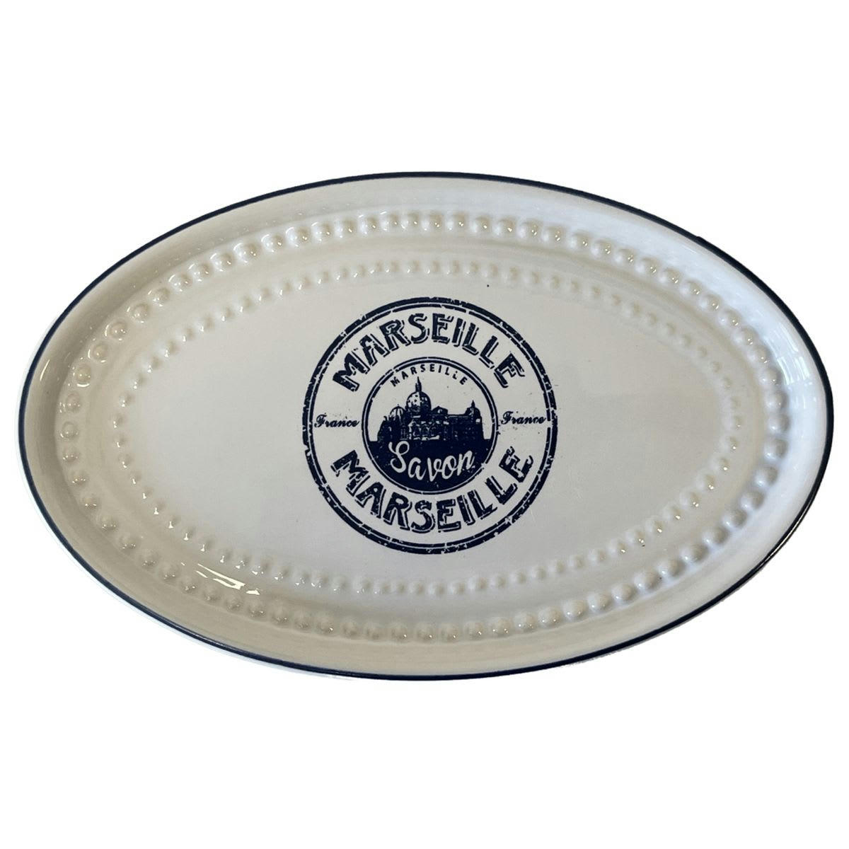 MARSEILLE - Porte savon en céramique sérigraphiée