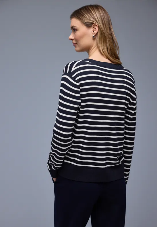 Gestreifter Cardigan