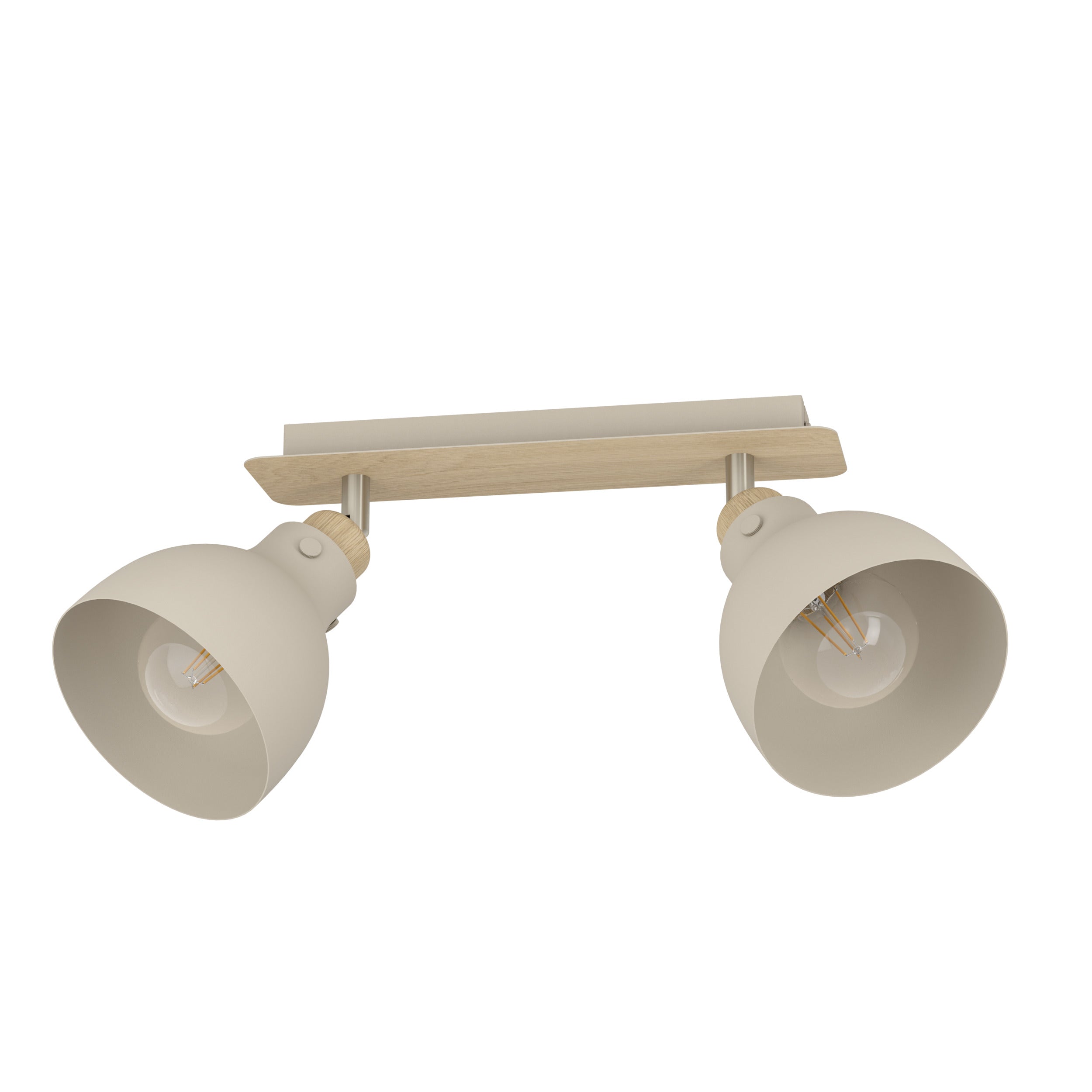 EGLO spot Arrecife - e27 - 53,1 cm - bruin/beige - staal