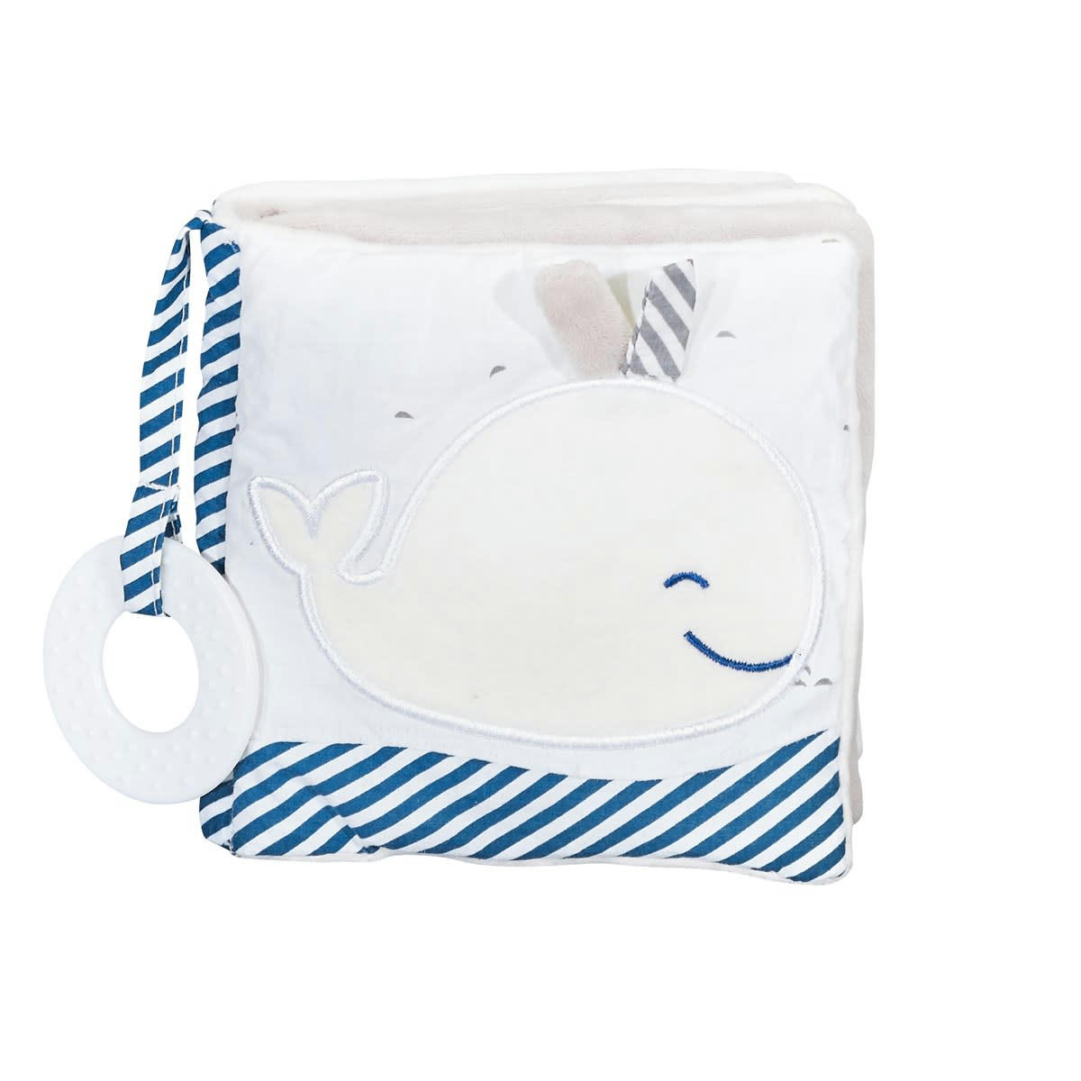 BLUE BALEINE - Livre d'éveil en polyester blanc