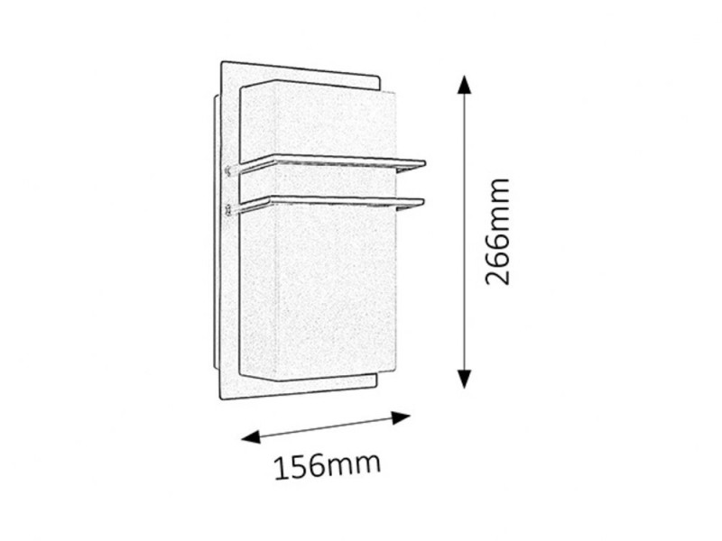 Kinkiet zewnętrznyczarno-biały Seattle 1xE27x11W IP44 Rabalux